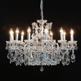 Arabella Shallow French Silver 12 Arm Chandelier